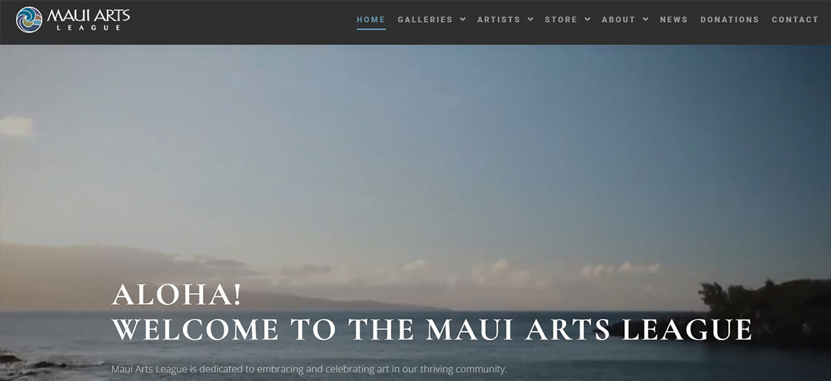 Maui Arts League Website